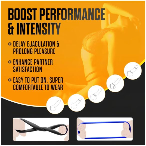 Stay Hard - set de anillos para pene - 3 unidades - colores variados