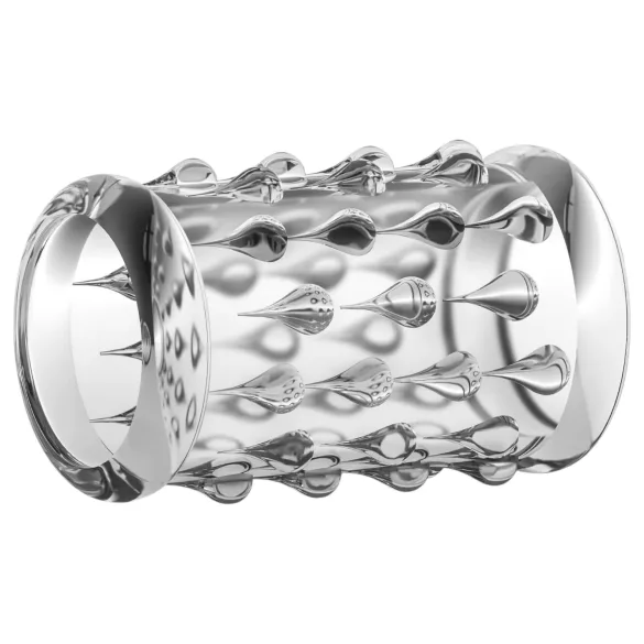 Stay Hard - anillo para pene con bolas - silicona transparente