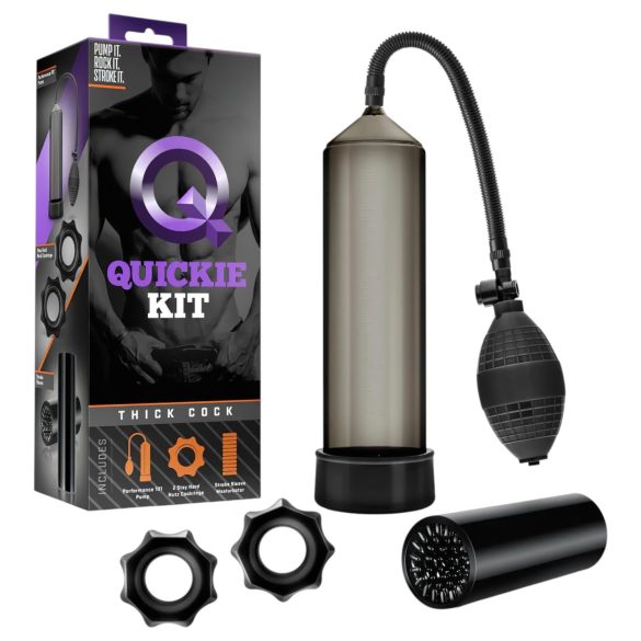 Quickie Kit - bomba de vacío para pene - grosor - set 4 piezas
