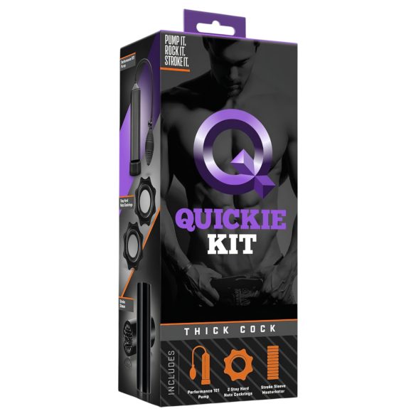 Quickie Kit - bomba de vacío para pene - grosor - set 4 piezas