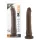 Dr. Skin 8,5 - consolador realista con ventosa (marrón, 20,5 cm)