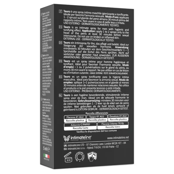 Tauro Extra Power - spray retardante para hombres (5 ml)