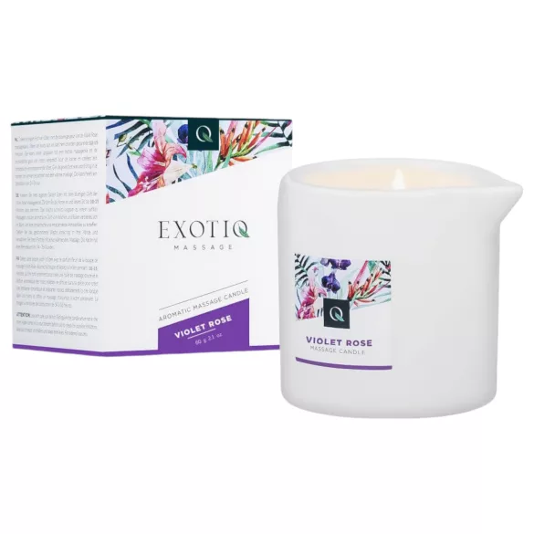 Exotiq Violet Rose - vela para masaje - aroma floral - 60g