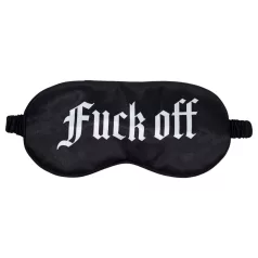   Ouch! - Antifaz de satén negro con inscripción “Fuck Off”
