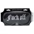 Ouch! - Antifaz de satén negro con inscripción “Fuck Off”