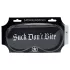 Ouch! - Antifaz de satén negro con texto “Suck Don't Bite”