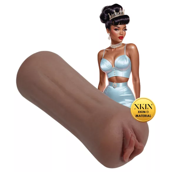 XKIN Beauty Queen Lulu - masturbador de vagina realista (tono moreno natural)