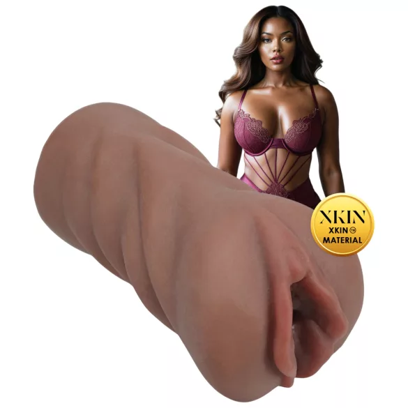 XKIN Next Door Amani - vagina masturbadora realística (tono moreno natural)