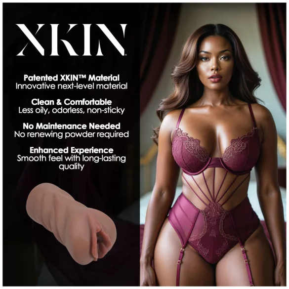XKIN Next Door Amani - vagina masturbadora realística (tono moreno natural)