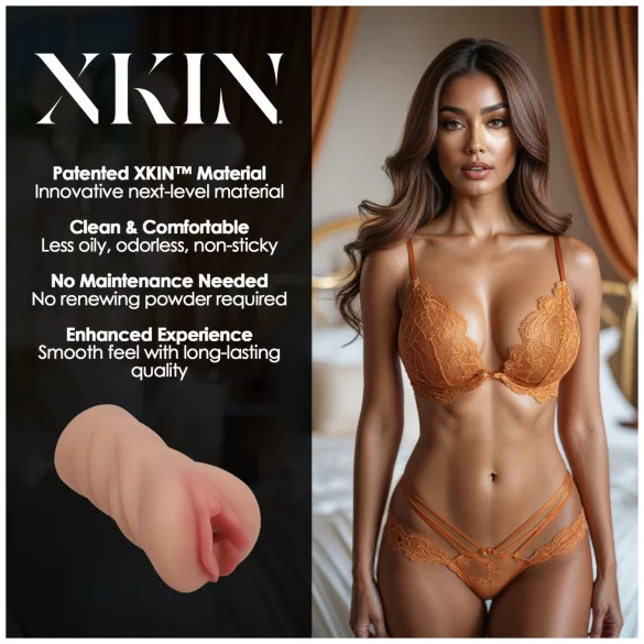 XKIN Honey Celeste - masturbador de vagina realista (color natural)