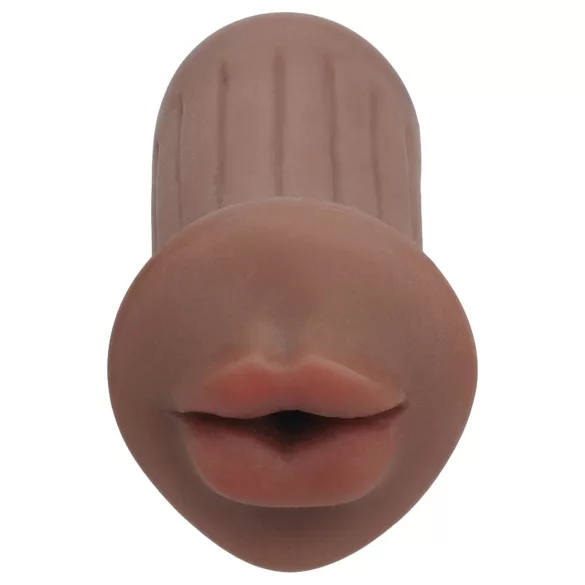 XKIN - masturbador de boca artificial - talla S (tono natural oscuro)