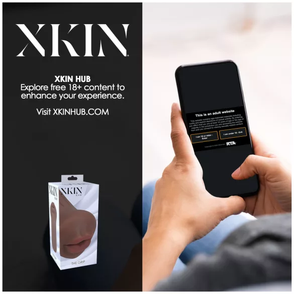 XKIN - masturbador de boca artificial - talla S (tono natural oscuro)