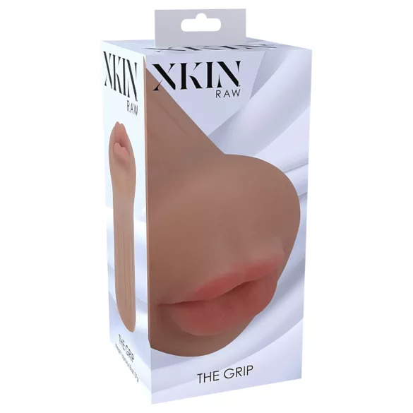 XKIN - masturbador con boca artificial - Talla S (tono natural oscuro)