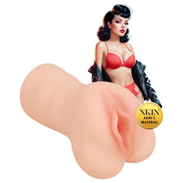 XKIN Greaser Girl Misty - masturbador vaginal realista (color natural)