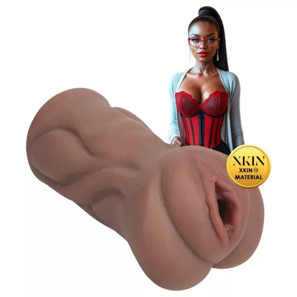 XKIN Librarian Paige - masturbador de vagina realista (color natural)