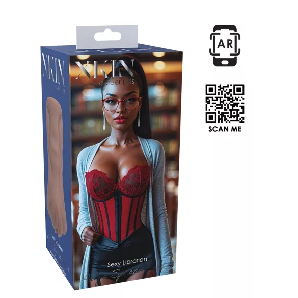 XKIN Librarian Paige - masturbador de vagina realista (color natural)