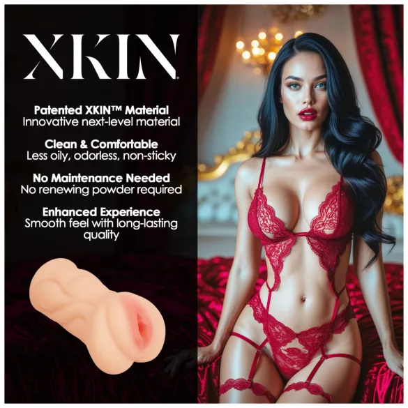 XKIN Seduction Tatiana - masturbador de vagina realista (color natural)