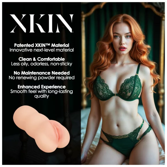 XKIN Temtress Nicolette - masturbador vaginal realista (color natural)