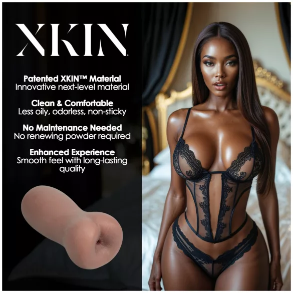 XKIN Eternal Asha - masturbador de culo realista (color natural)