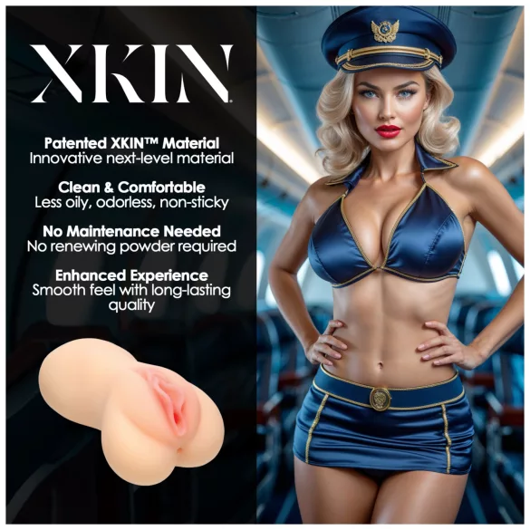 XKIN Lexi Cockpit - masturbador con vagina artificial realista (color natural)