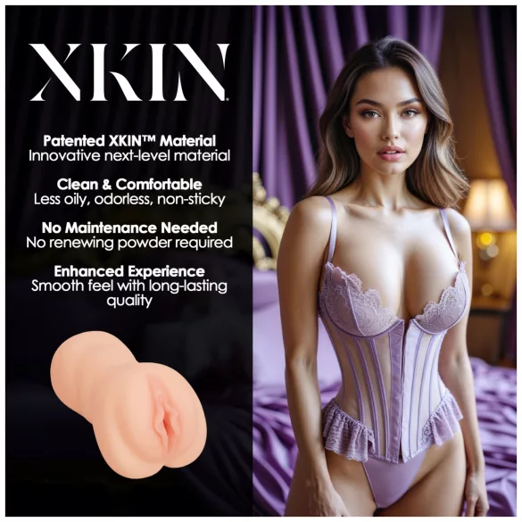 XKIN Sweet Delilah - masturbador vaginal realista (color natural)