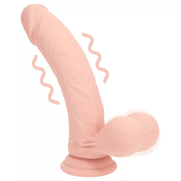 RealRock - consolador realista de doble densidad (color carne) - 18 cm