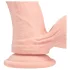 RealRock - consolador realista de doble densidad (color carne) - 18 cm