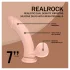 RealRock - consolador realista de doble densidad (color carne) - 18 cm