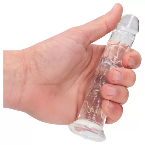 RealRock - consolador realista con ventosa (transparente) - 12,7 cm