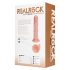 REALROCK - vibrador con ventosa - natural (20,5 cm)