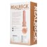 REALROCK - Vibrador con ventosa - Natural (18 cm)