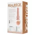 RealRock - consolador con ventosa - vibrador realista - color natural 18cm