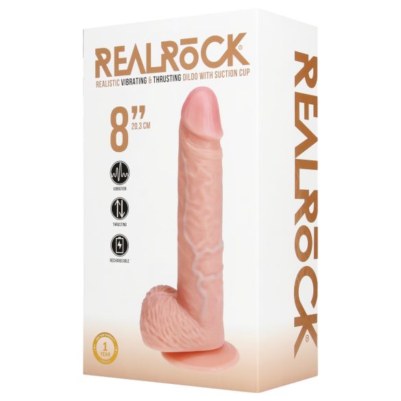 REALROCK - consolador con ventosa - natural (20,5cm)