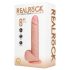 RealRock - consolador vibrador con ventosa - realista - color piel 20,5cm
