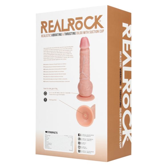 REALROCK - consolador con ventosa - natural (20,5cm)