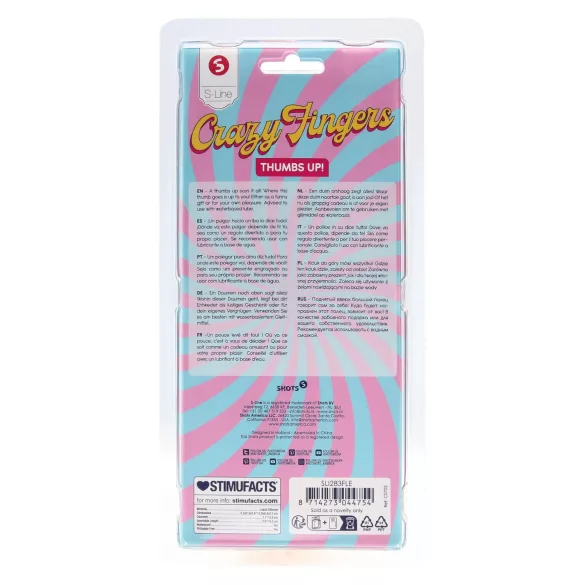 S-Line - consolador con forma de pulgar - color natural