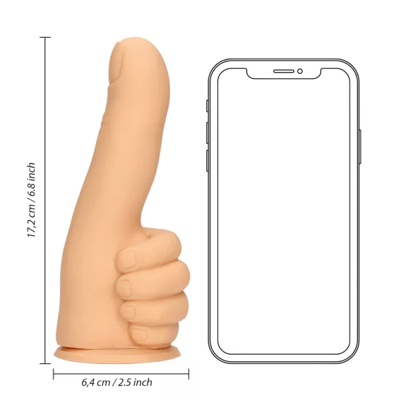 S-Line - consolador con forma de pulgar - color natural