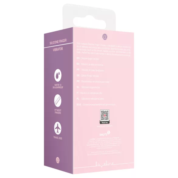 Loveline - vibrador de dedo texturizado - silicona rosa