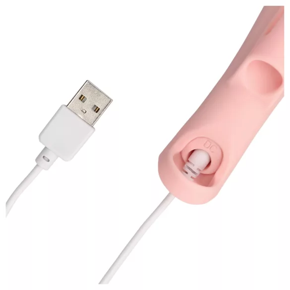 Loveline - vibrador de dedo texturizado - silicona rosa