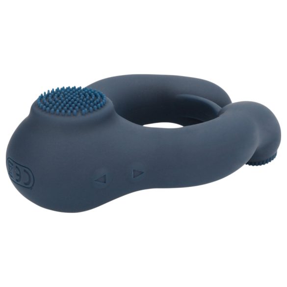 Loveline - anillo vibrador para pene con estimulador de clítoris - gris