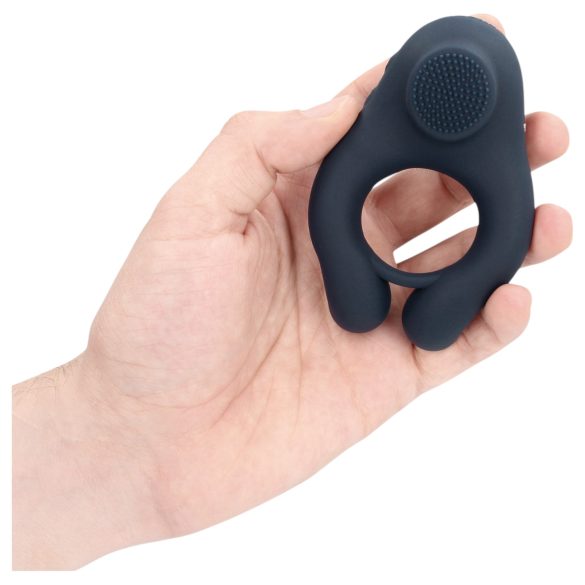Loveline - anillo vibrador para pene con estimulador de clítoris - gris