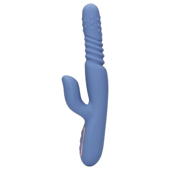 Loveline - Vibrador Calentador con Empuje (Azul)