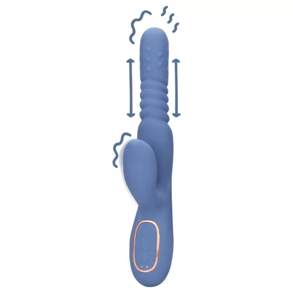 Loveline - vibrador impulsor con efecto calor (azul)