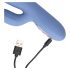 Loveline - Vibrador Calentador con Empuje (Azul)