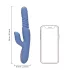 Loveline - vibrador impulsor con efecto calor (azul)