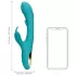 Loveline - vibrador mariposa con lengua - silicona turquesa