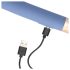 Loveline Travel - Vibrador recargable con depósito de lubricante (azul pastel)