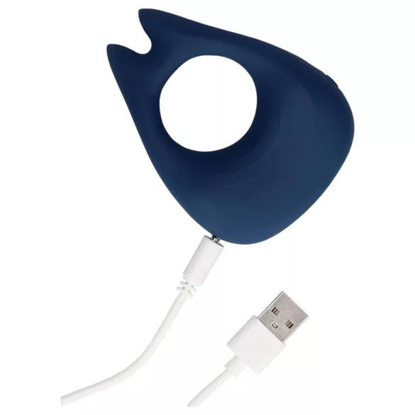 Loveline - anillo vibrador recargable para pene - silicona azul