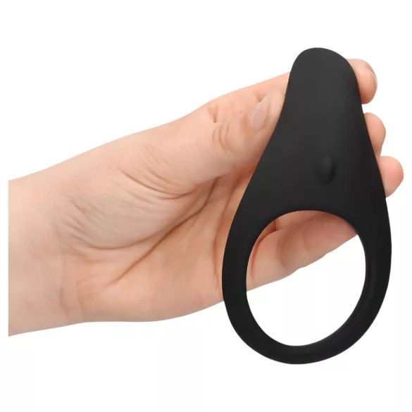 Loveline - anillo vibrador para pene y testículos recargable - silicona negra