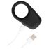 Loveline - anillo vibrador recargable (negro)